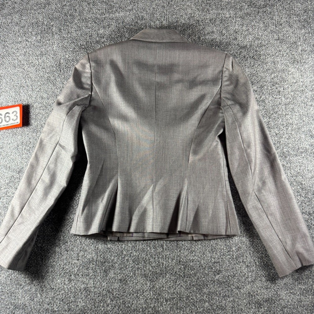 Calvin Klein Two Piece Blazer & Skirt Set Womens 2 Gray Professional Business - Picture 2 of 16
